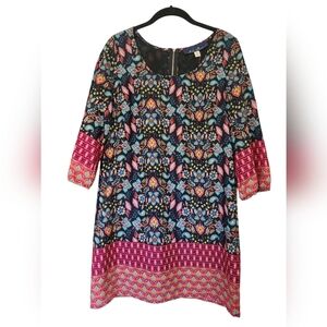 BLUE RAIN paisley floral dress, size M